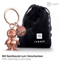 "You're my penguin" penguin keychain "Frosty" with engraving - cute penguin lucky charm as a gift for partners