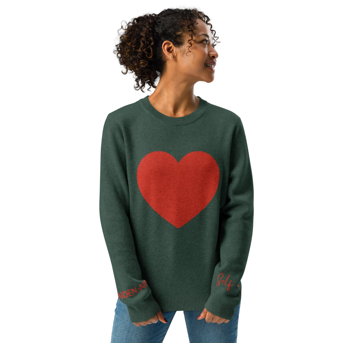 Hjerte - Strikket sweater med rund hals FYR