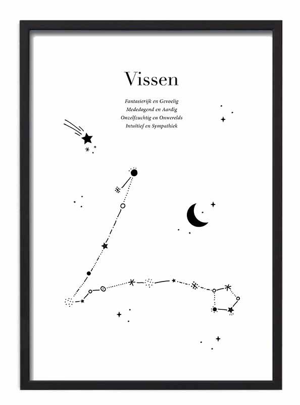 Zodiac sign poster - Pisces
