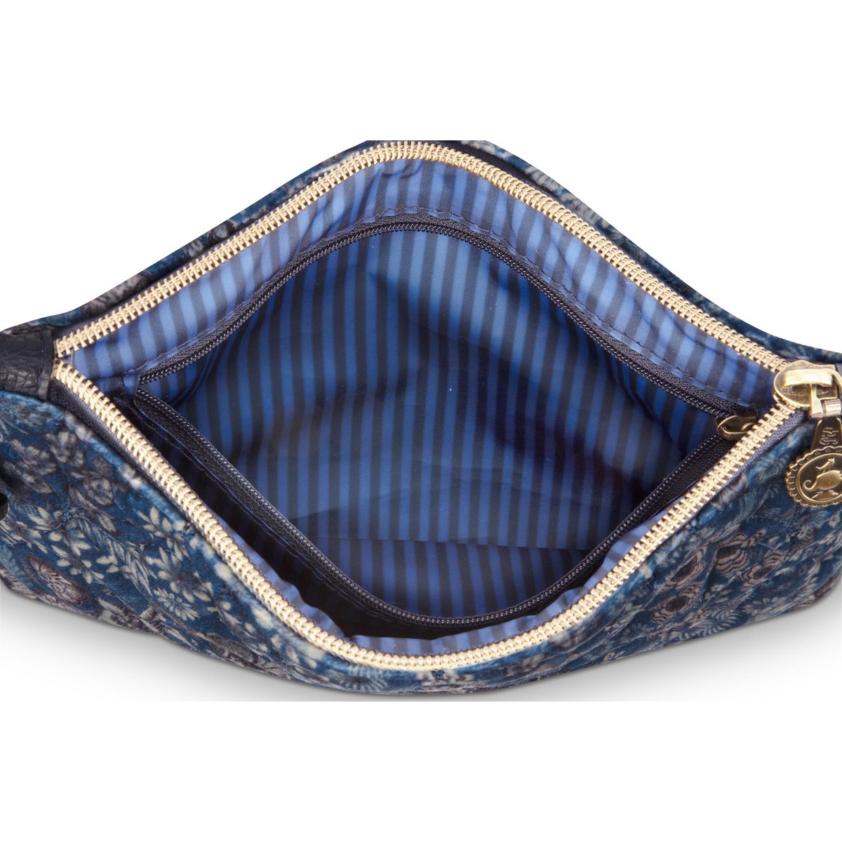 Charly Cosmetic Flat Pouch Medium Quilted Daisy Dreams Blue 24x1x15.5cm