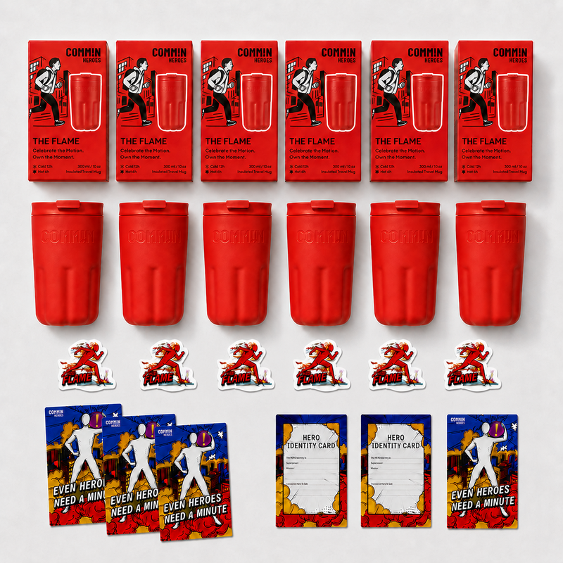 THE FLAME Set | 6 Same Colour Mug Collection | Signal Red