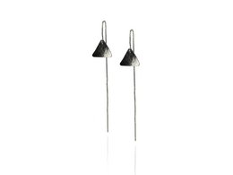 MATERIKA chain earrings triangle