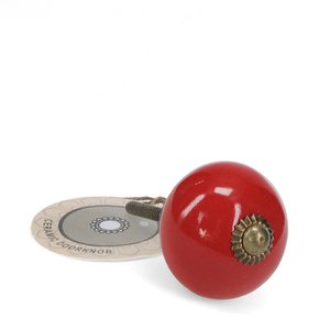 Ceramic drawer knob - Red