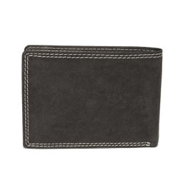 Herrenbrieftasche aus schwarzem Leder