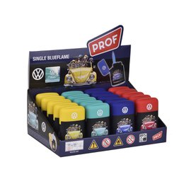 VW présentoir de 20 briquets Tempête Blue Flame