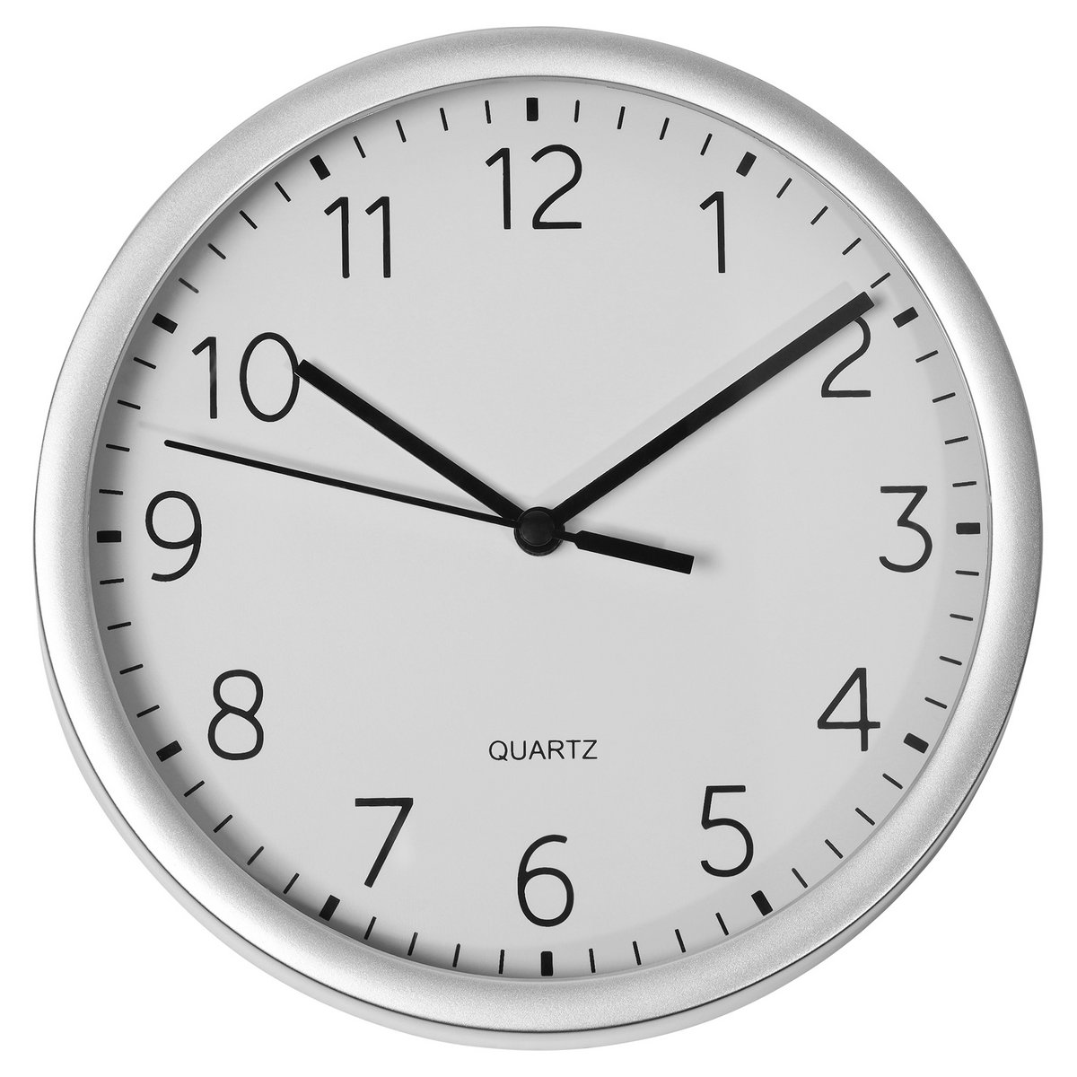 Wanduhr - Ø 17,7 cm, silberfarben