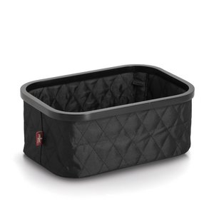 Opbergmand, polyester/bamboe, zwart