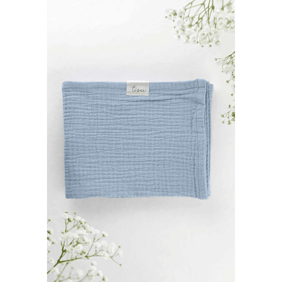 TISU muslin set, Pistachio + Baby Blue