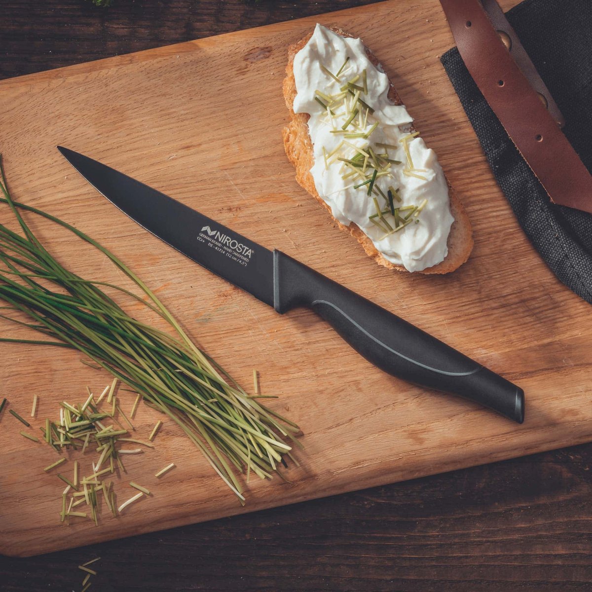 Paring knife 24 cm Nirosta Black Edition