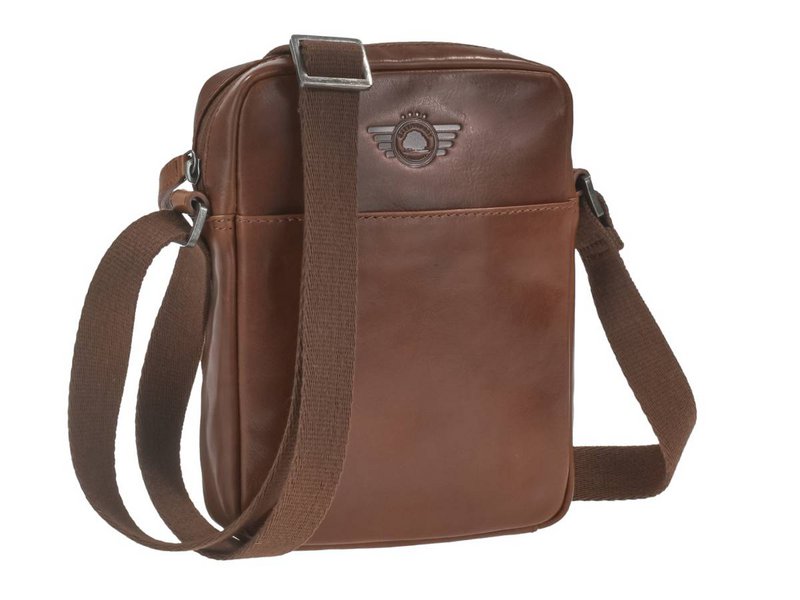 Waxy Vintage tobacco nut Shoulderbag small 1373-24