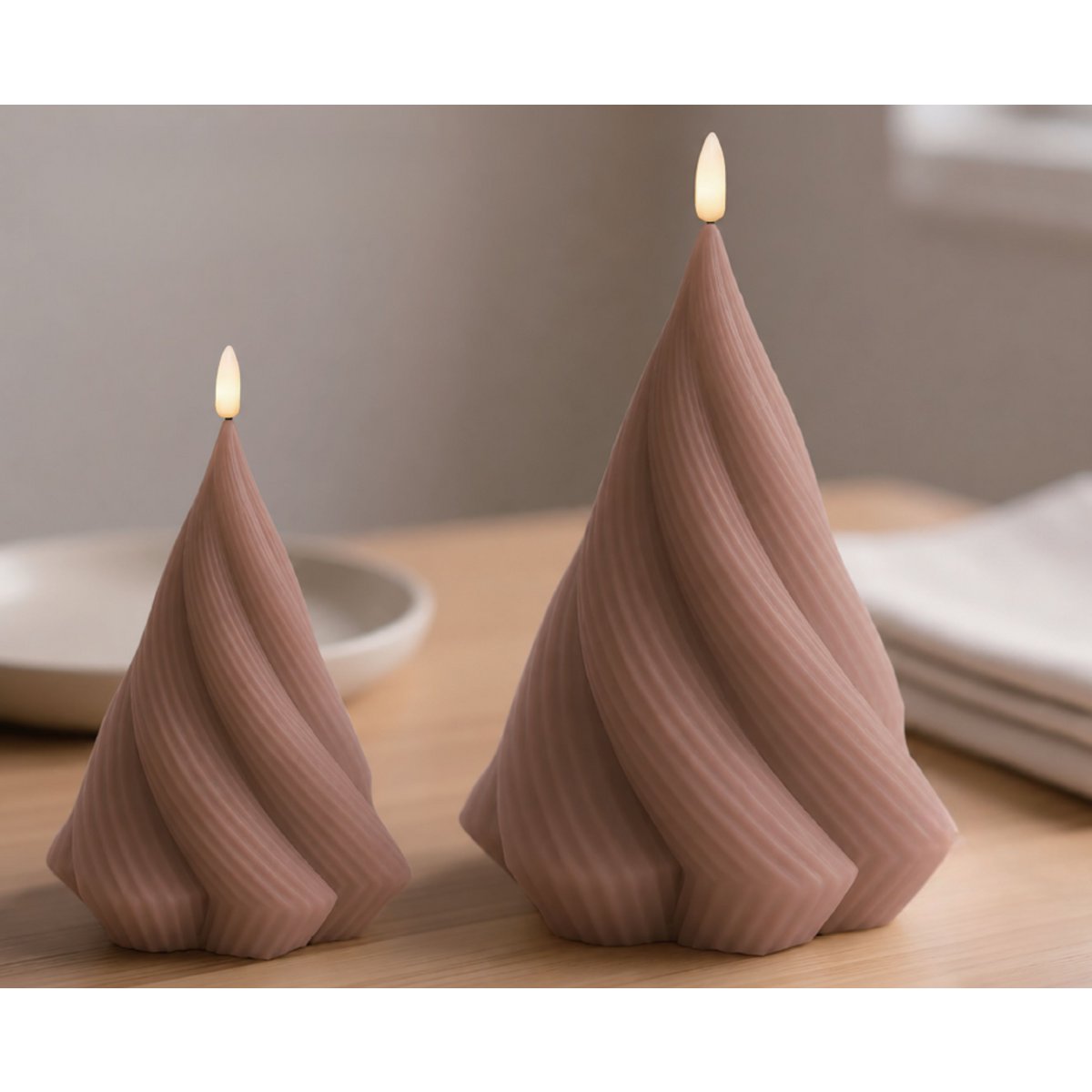 Confezione da 2 spirali leggere - Mocca
