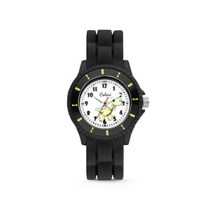 Colori Kidz 5-CLK115 Kinderhorloge met Dinosaurus - Siliconen Band - Ø 30 mm - Zwart