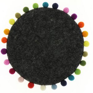 Pot Coasters kleurrijk ballboard re, vilt