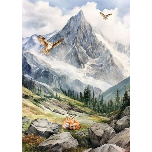 Eco kaart Sleeping fox