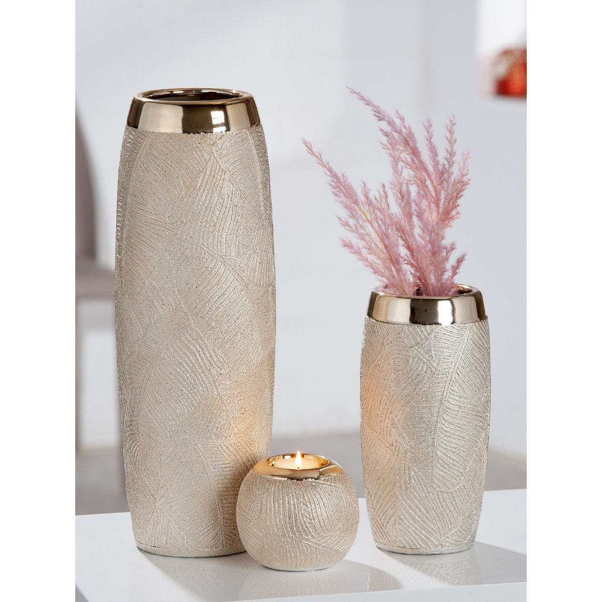 Ceramic vase "Cascade" VE 2
