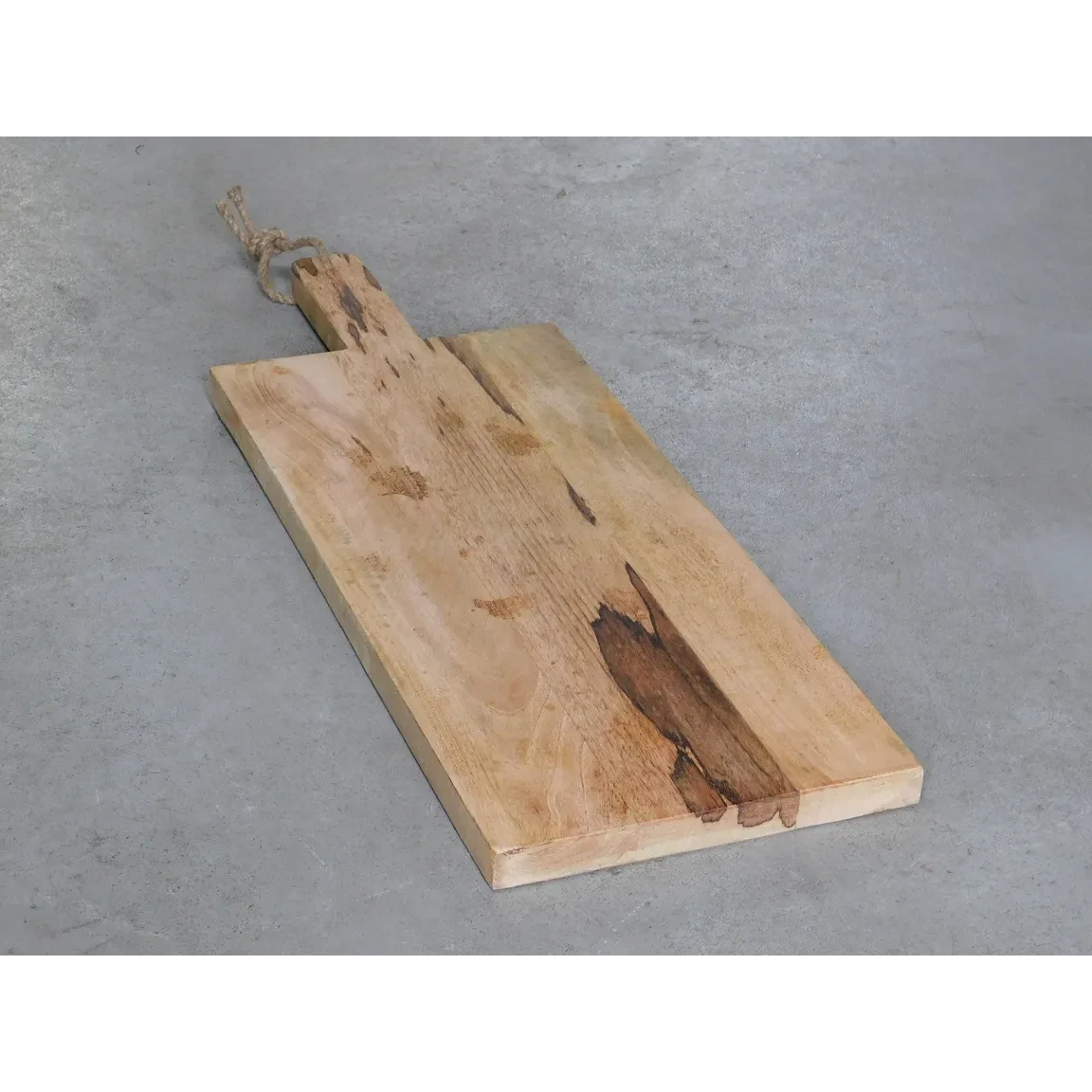 Plateau de service/planche à découper, grande planche de cuisine en bois, 78 cm avec poignée