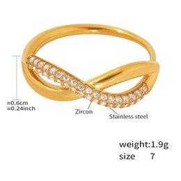 Michelli - Double Layer Cross Gold Ring