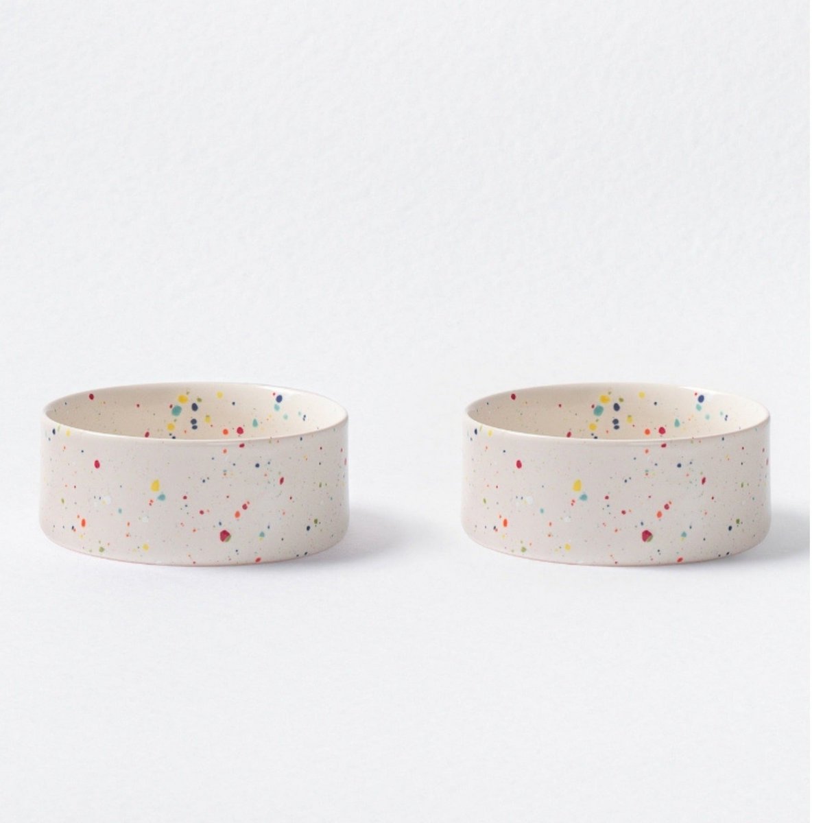 New Party Pet Bowl 16,5cm Set 2 White
