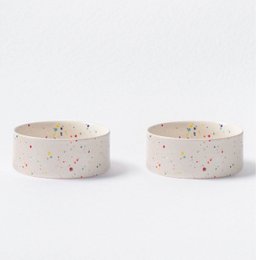 New Party Pet Bowl 16,5cm Set 2 White