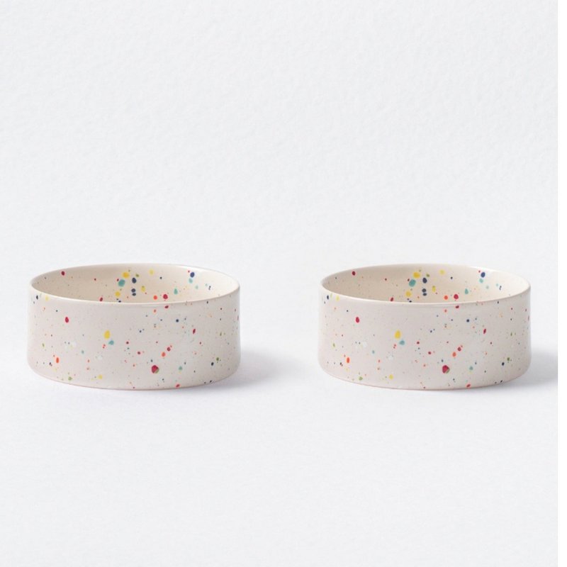 New Party Pet Bowl 16,5cm Set 2 White