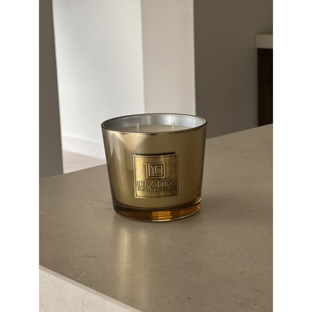 Luxe en duurzame geurkaars DOUX - Goud - S