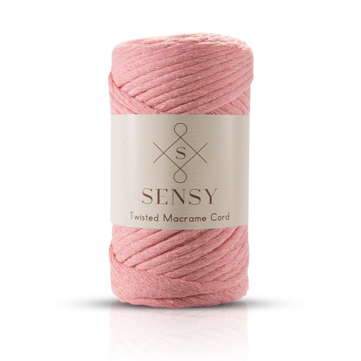 Sensy Premium 3 mm - cordoncino macramè a filo singolo in cotone riciclato al 100%.