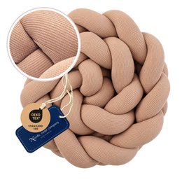 Cama serpiente trenzada gofre suave caramelo XL