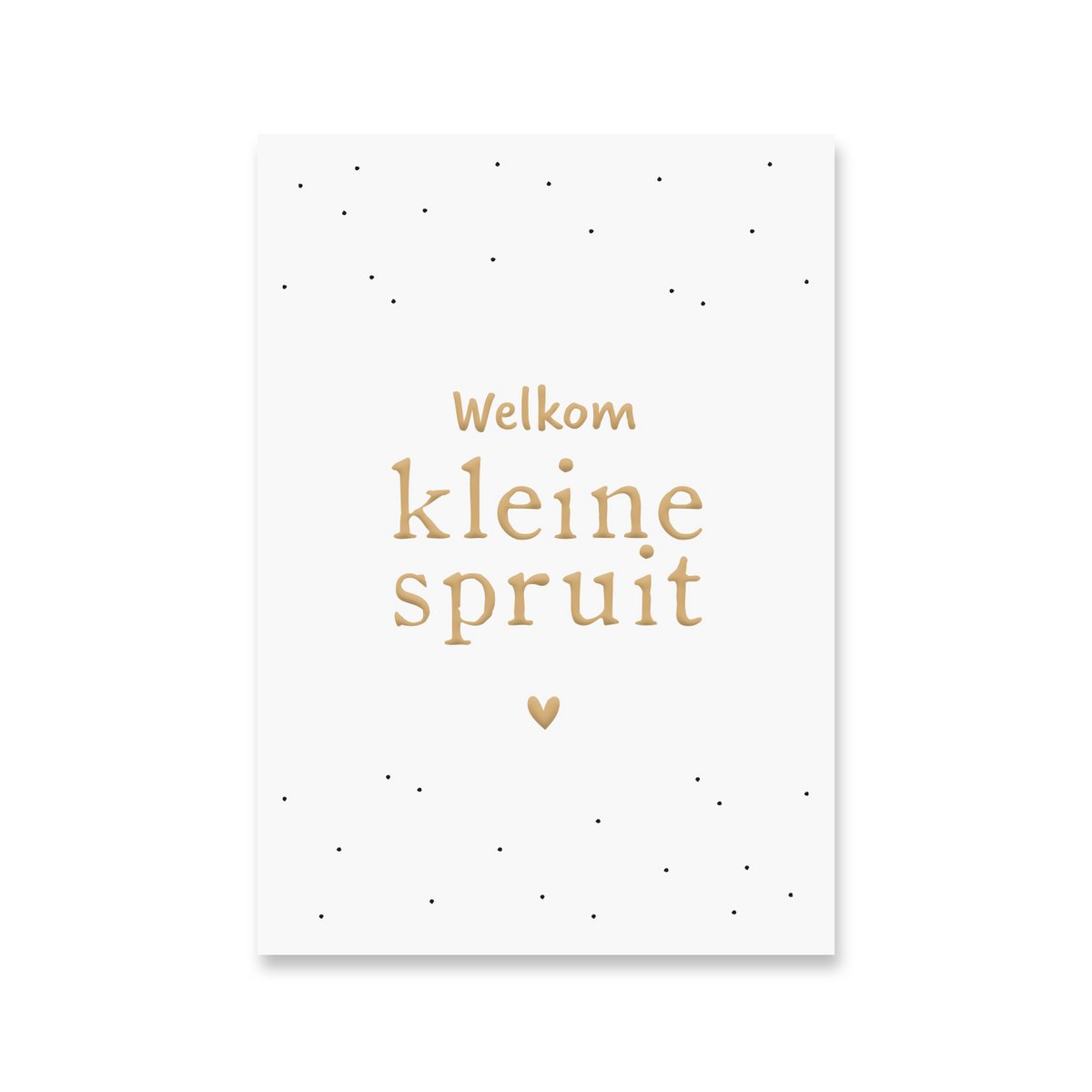 Kort lille spire | guldfolie
