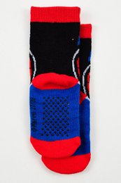 Lot von 96 Einheiten | Rutschfeste Spiderman-Frottee-Socken für Kinder | Offiziell lizenzierte Produkte | SUN CITY-Gruppe