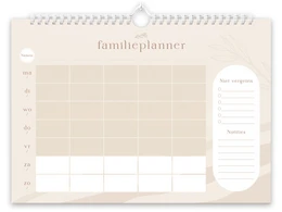 Fyllbooks Family Planner A4 - Dateless - Beige