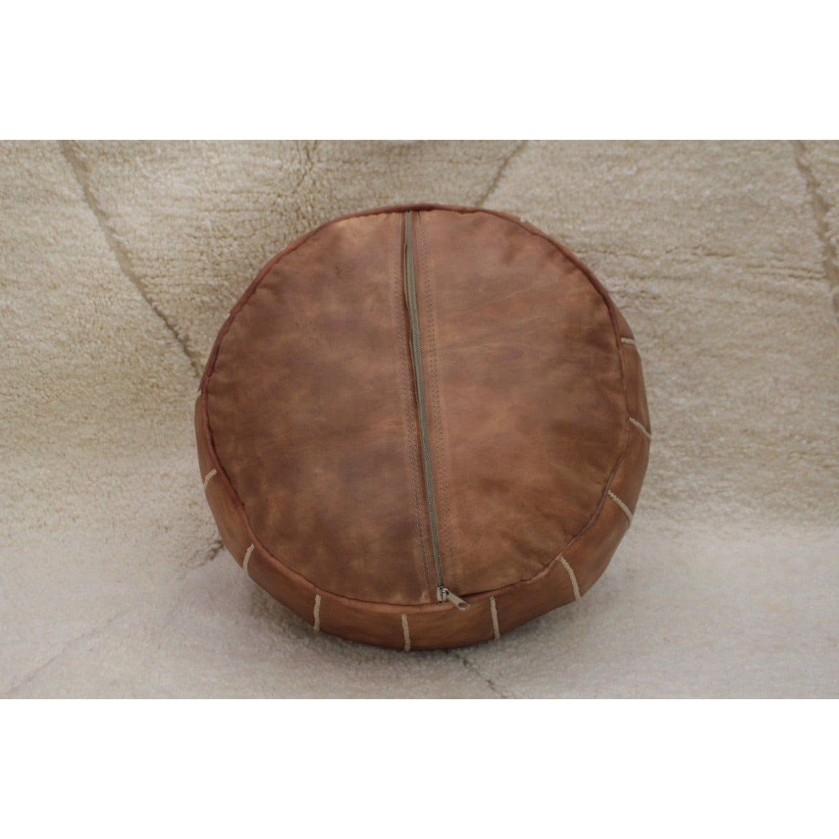 Chocolate Brown Moroccan Pouf