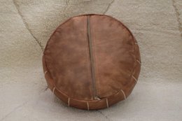 Chocolate Brown Moroccan Pouf