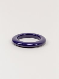 Bracciale sottilissimo rotondo in legno laccato viola