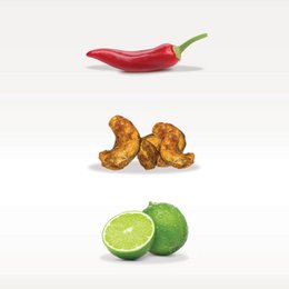 iLOVE SNACKS Chili & Lime Cashewnødder 22g