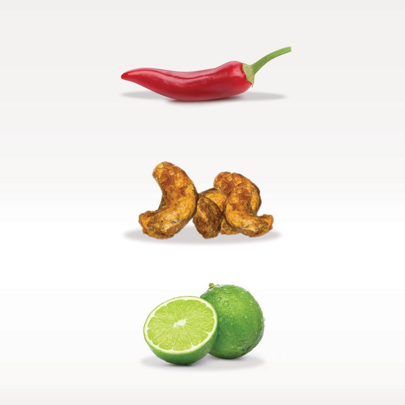 iLOVE SNACKS Chili & Lime Cashewnødder 22g