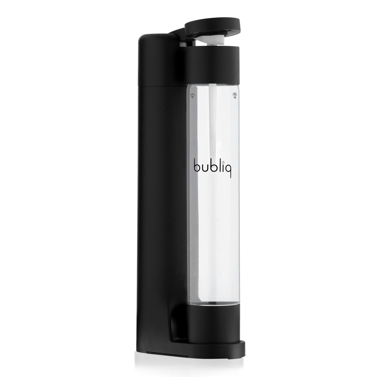 Matte black bubliq drink carbonator