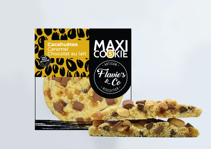 Maxi Cookie peanut - karamel - mælkechokolade