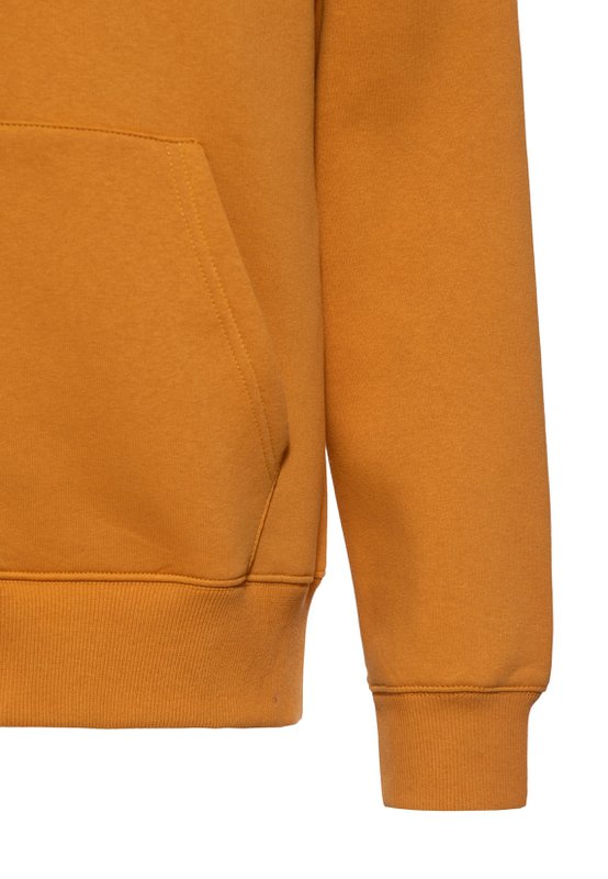 Kapuzensweatjacke 'Fuck The Fucking Rules' in Senf