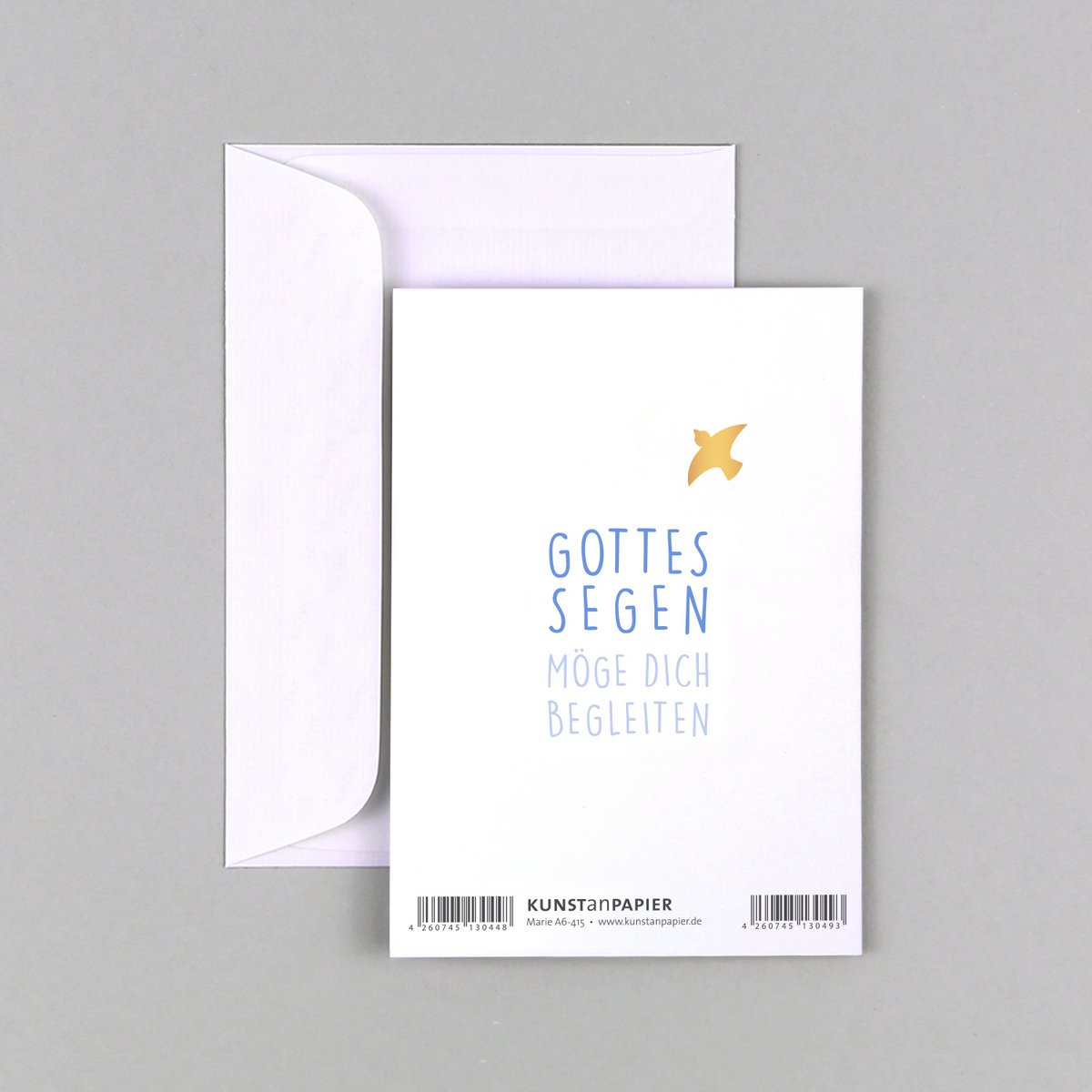 Glückwunschkarte Kommunion Konfirmation Taufe Kreuz Punkte Marie
