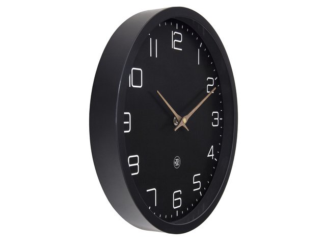 Zegar ścienny nXt ECO 30cm czarny