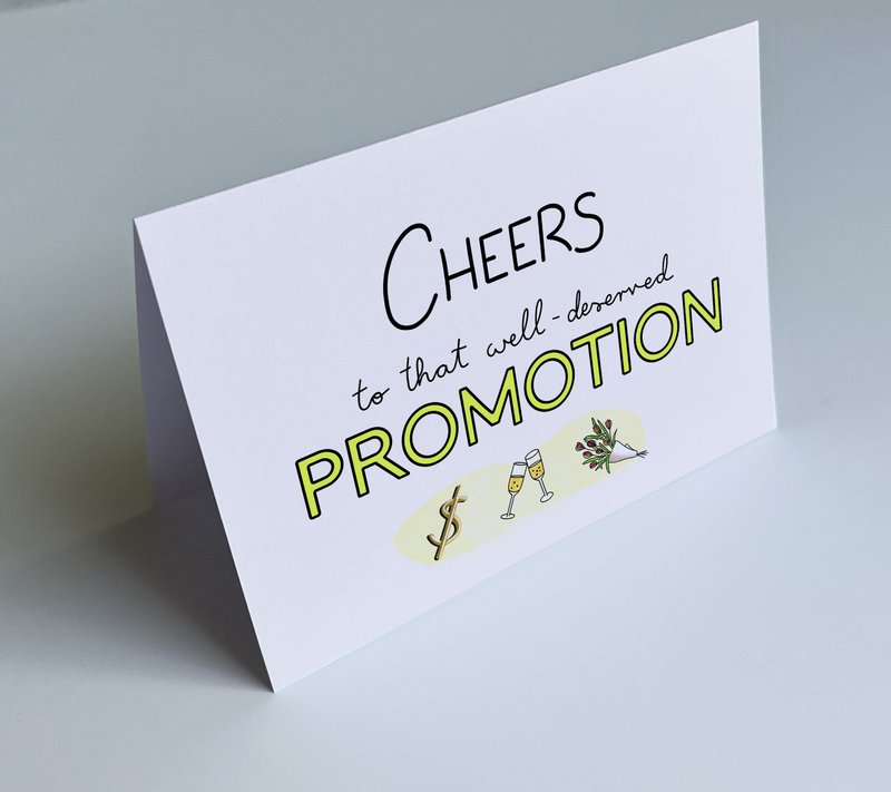 Biglietto d'auguri per la promozione - Saluti a quella meritata promozione