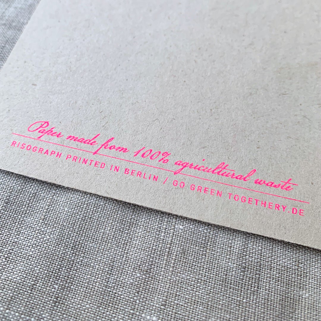 Ansichtkaart / typfout / verrassing! / Riso-drukwerk