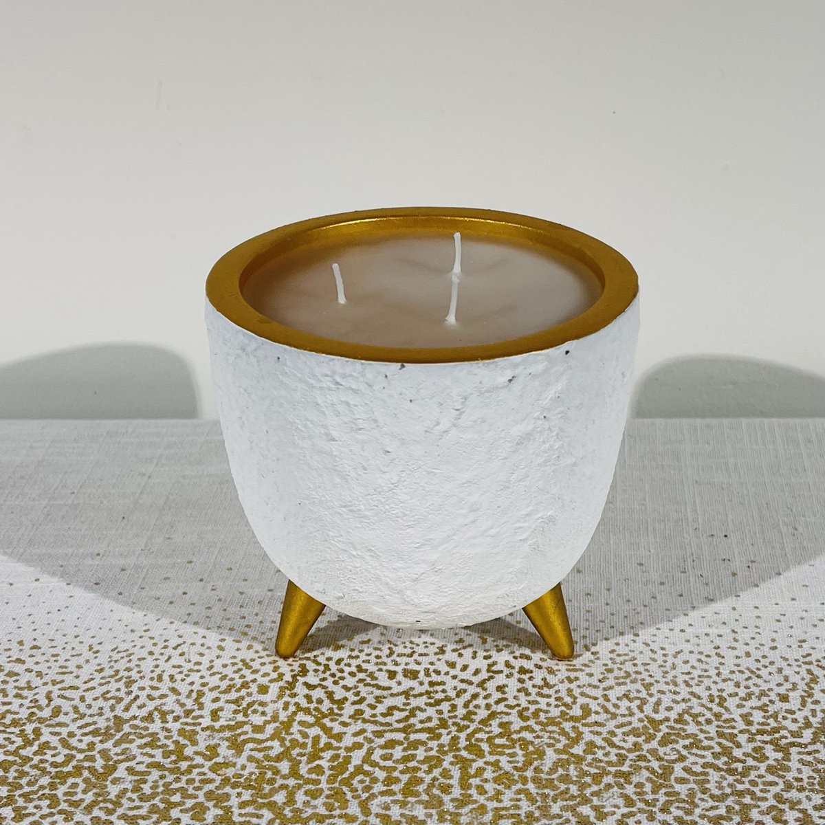 Candela / vaso di fiori in oro bianco