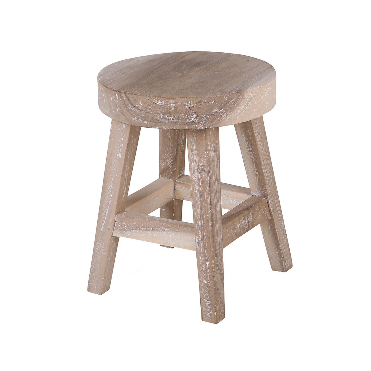 Taburete Herma - madera - tapa redonda
