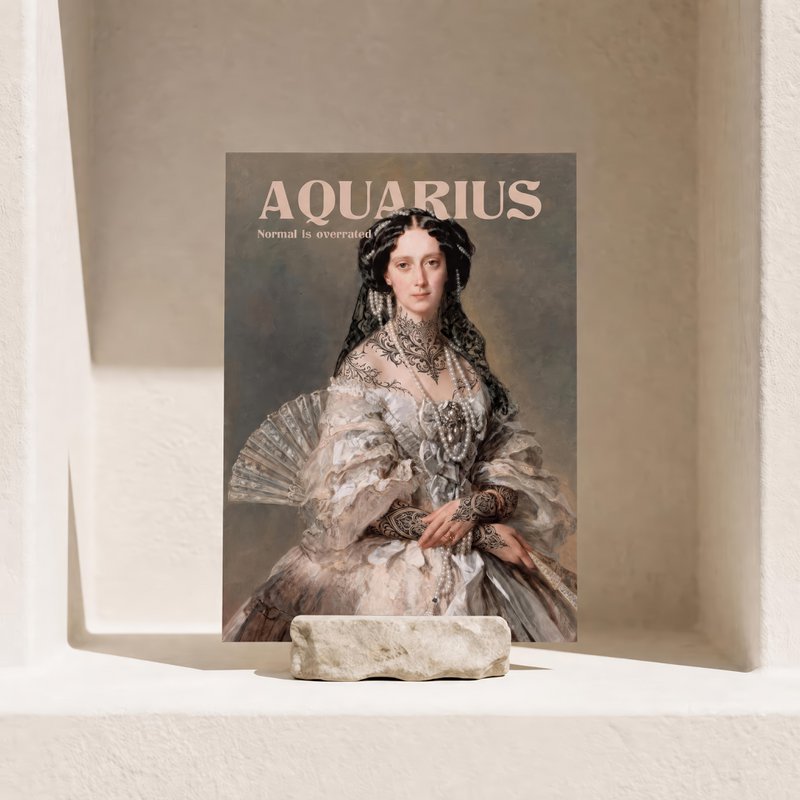Aquarius - Postcard - Astro Queen Collection