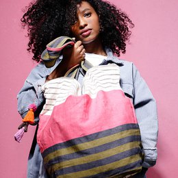 SALSA BAG | POMPOM BAG | PINK