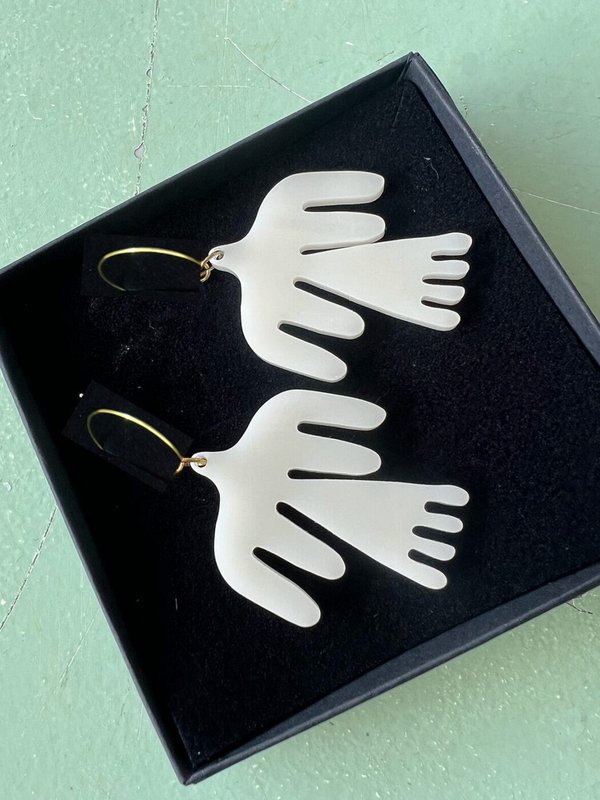 Peace dove earrings