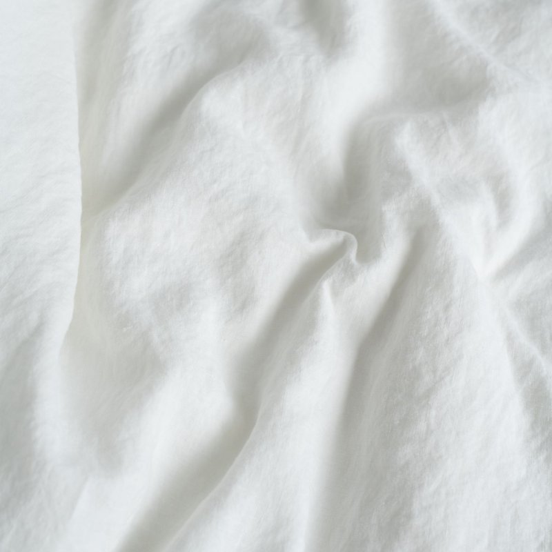 Copripiumino in lino bianco