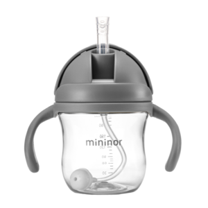 Trinkhalmflasche Tritan 220 ml Grey Seal
