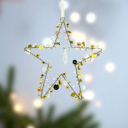 Decoratie SPARKLE ster goud